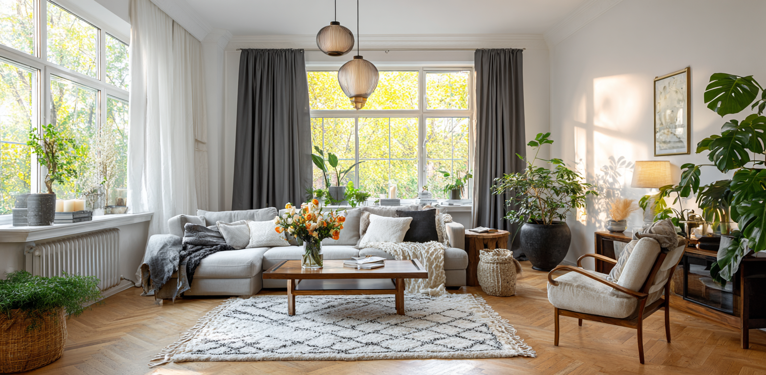 Vue dégagée depuis un appartement du 92